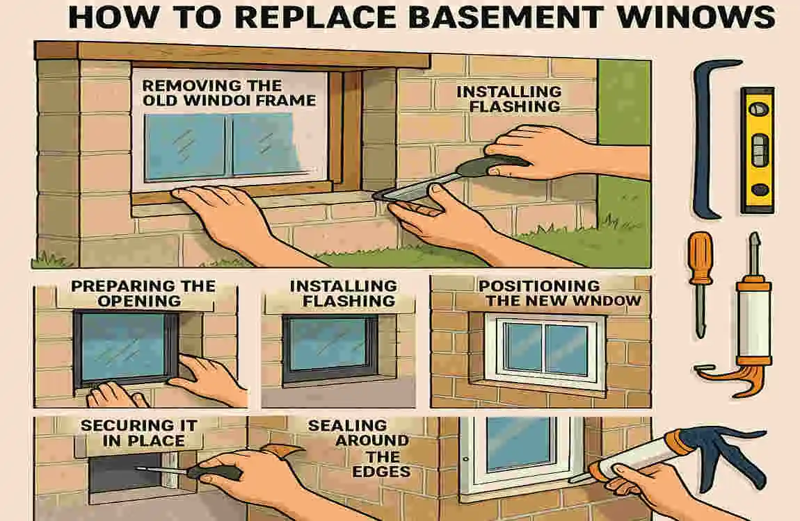 How to Replace Basement Windows for a Safer, Brighter House
