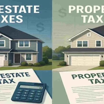 are real estate taxes the same as property taxes