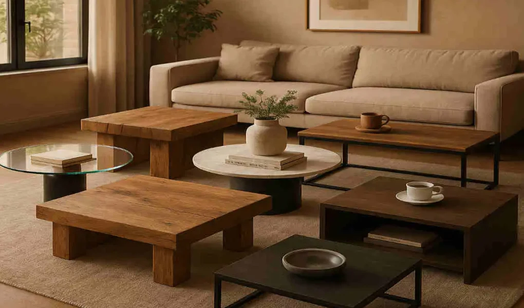 What are the different types of coffee table?