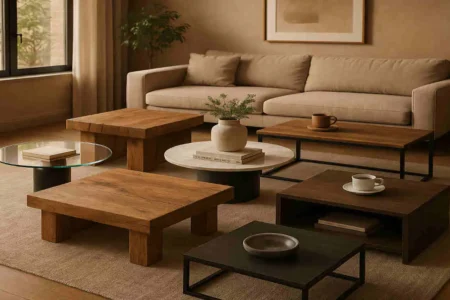 What are the different types of coffee table?