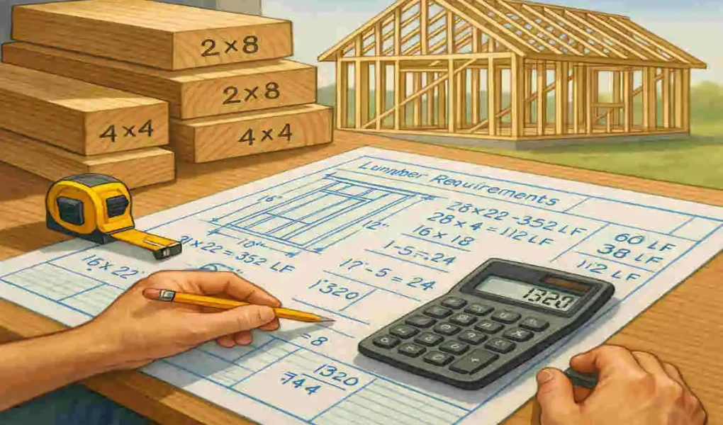 how much lumber is needed to build a house