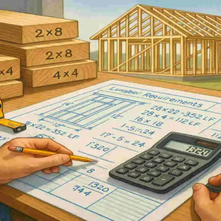 how much lumber is needed to build a house