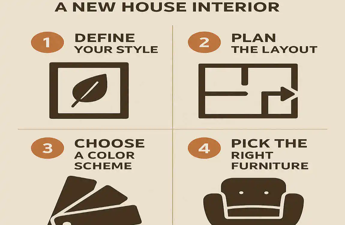 Top Trends and Expert Tips: How to Design a New House Interior for a Stunning Modern Look