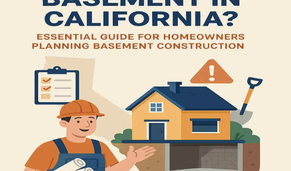 Can I Build a Basement in California? Essential Guide for Homeowners Planning Basement Construction