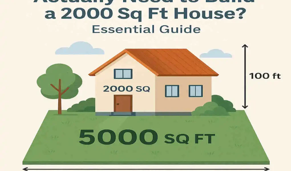 How Much Land Do You Actually Need to Build a 2000 Sq Ft House? Essential Guide