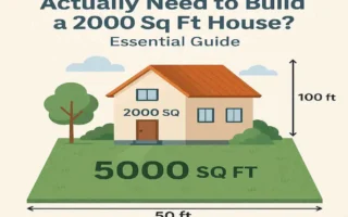 How Much Land Do You Actually Need to Build a 2000 Sq Ft House? Essential Guide