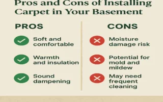 Balancing Comfort and Durability: Pros and Cons of Installing Carpet in Your Basement Home