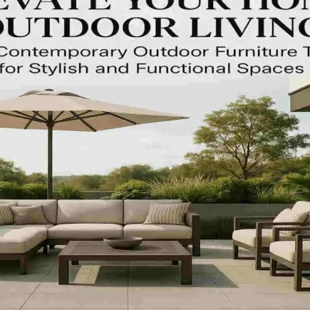 contemporary outdoor furniture