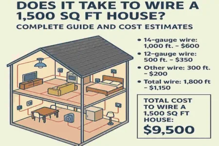 How Much Wire Does It Take to Wire a 1,500 Sq Ft House? Complete Guide and Cost Estimates
