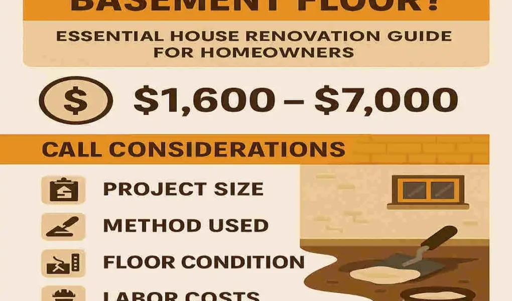 How Much Does It Cost to Level a Basement Floor? Essential House Renovation Guide for Homeowners