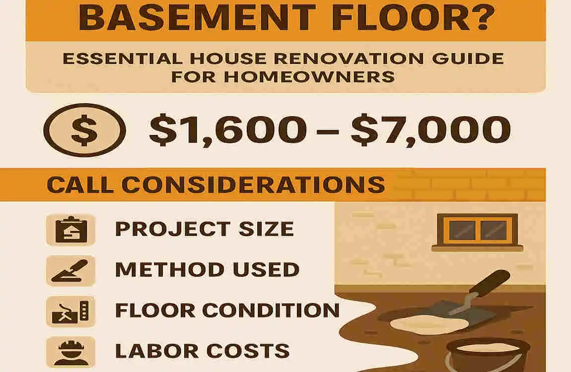 How Much Does It Cost to Level a Basement Floor? Essential House ...