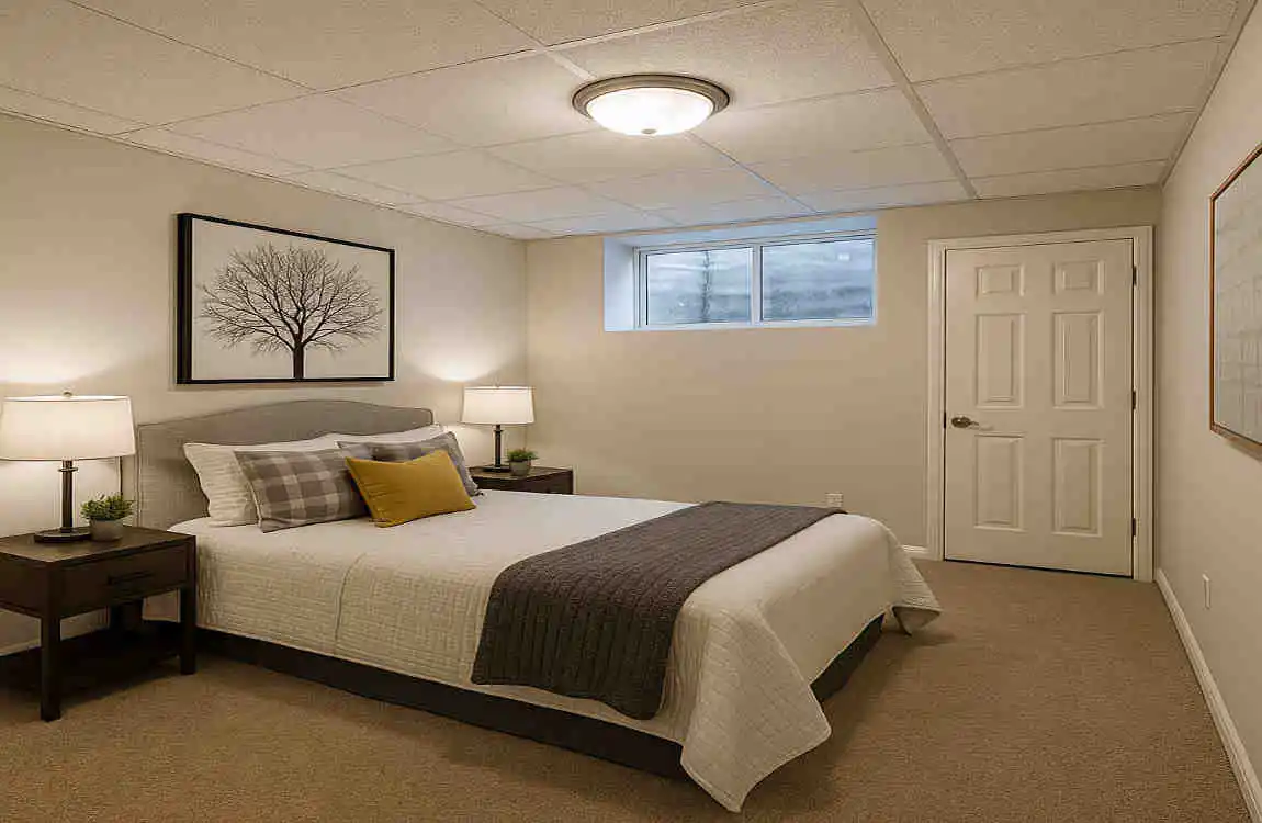 what makes a basement bedroom