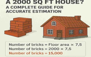 how many bricks for a 2000 sq ft house