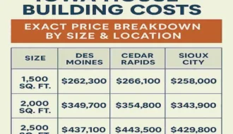 Iowa House Building Costs: Exact Price Breakdown by Size & Location
