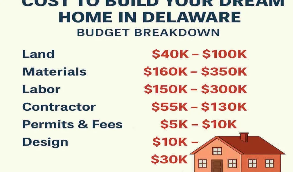 Cost to Build Your Dream Home in Delaware: Budget Breakdown