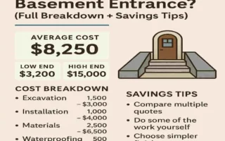 How Much Does It Cost to Add a Basement Entrance? (Full Breakdown + Savings Tips)