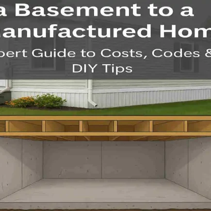 Can You Add a Basement to a Manufactured Home? Expert Guide to Costs, Codes & DIY Tips