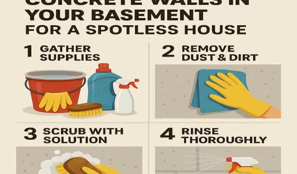Effortless DIY Guide: How to Clean Concrete Walls in Your Basement for a Spotless House