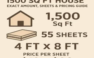 how much drywall for 1500 sq ft house