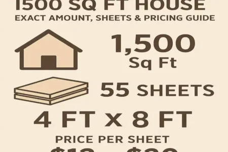 how much drywall for 1500 sq ft house