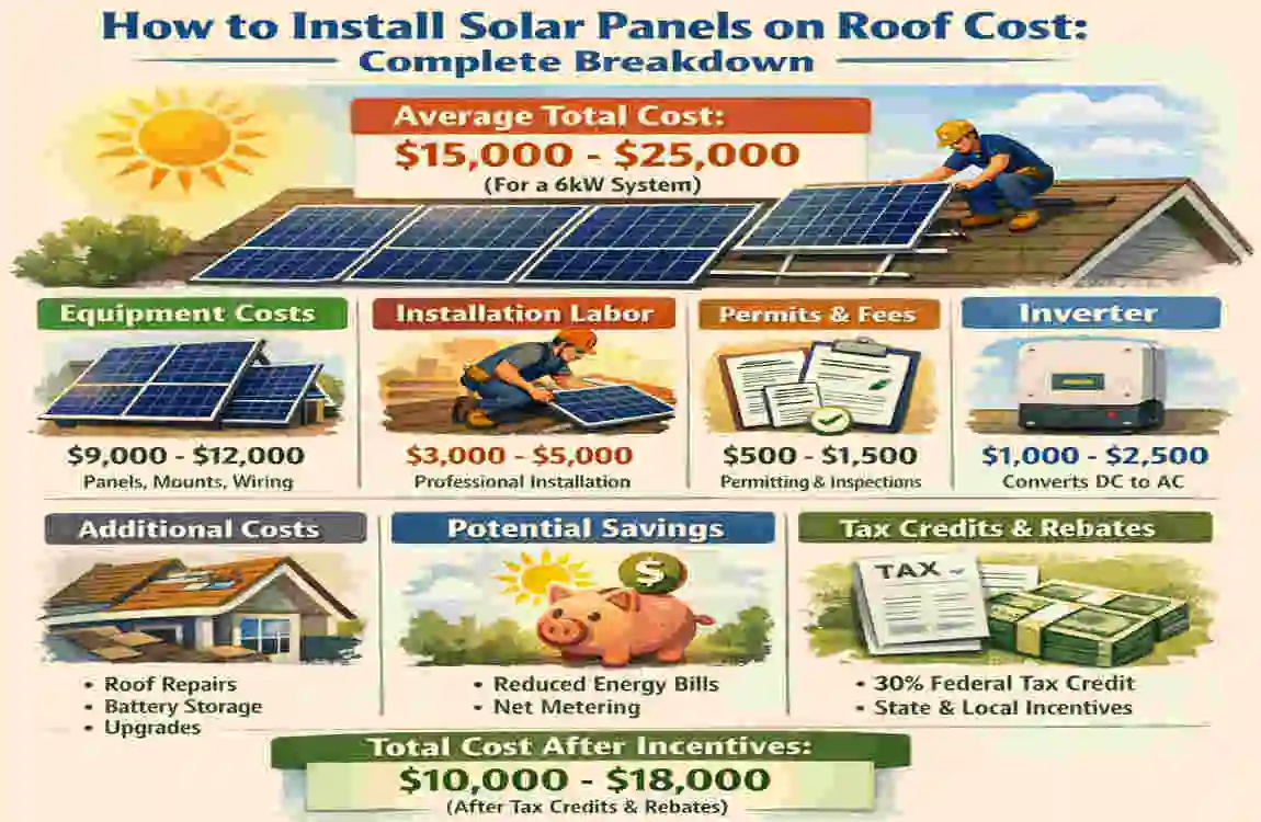 Ultimate Guide: How to Install Solar Panels on House Roof – Costs, Incentives & Easy Steps