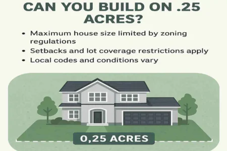 How Big of a House Can You Build on .25 Acres? Max Size, Rules & Real Examples