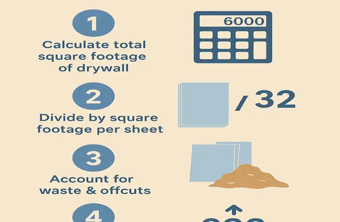 how much drywall for 1500 sq ft house