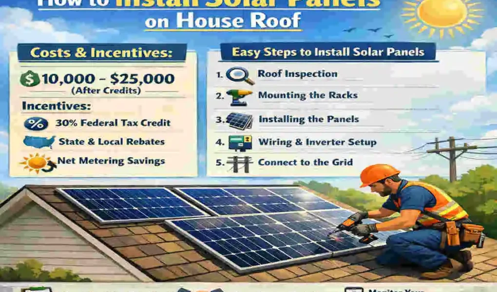 Ultimate Guide: How to Install Solar Panels on House Roof – Costs, Incentives & Easy Steps