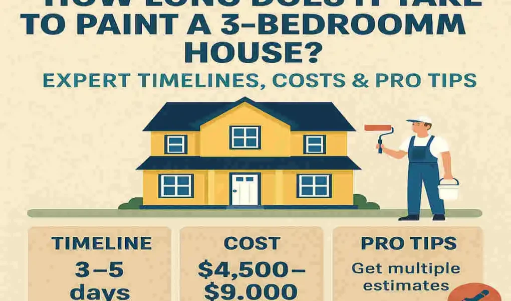 How Long Does It Take to Paint a 3-Bedroom House? Expert Timelines, Costs & Pro Tips
