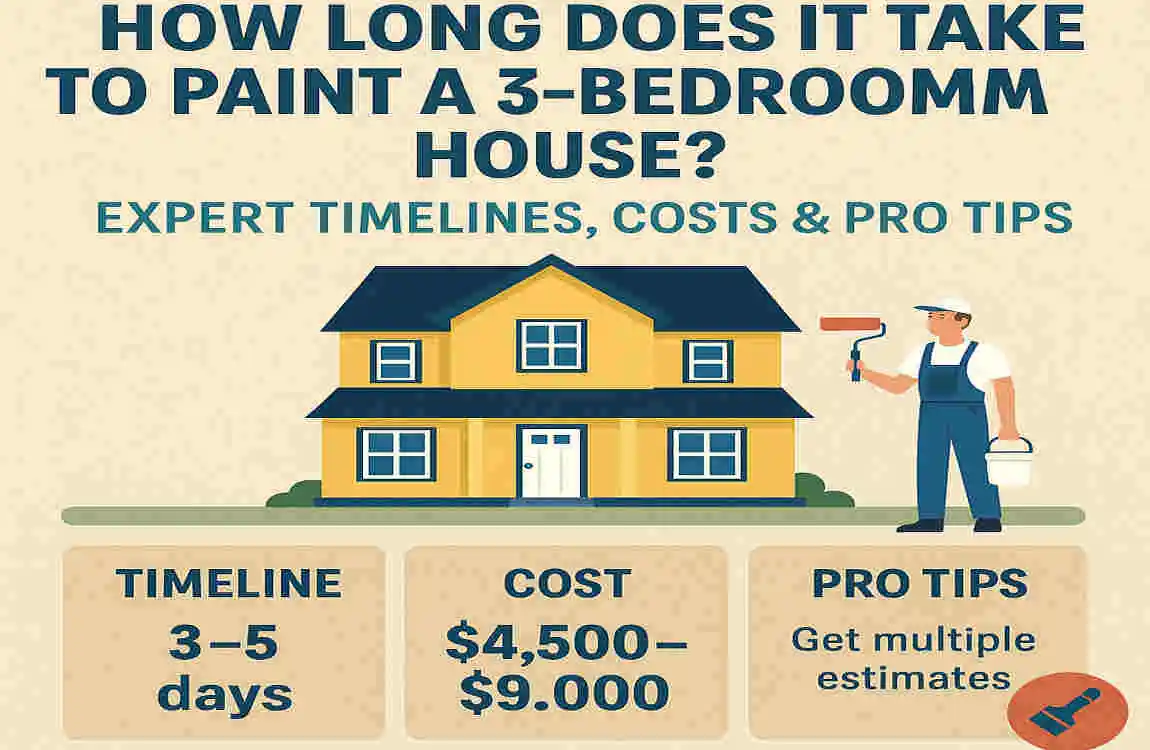 How Long Does It Take to Paint a 3-Bedroom House? Expert Timelines ...