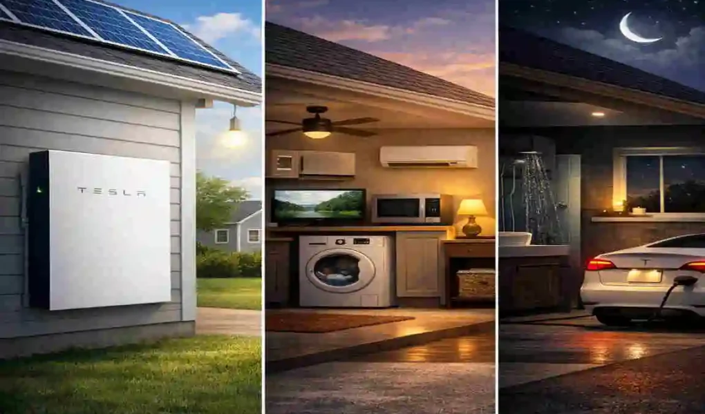 how long can powerwall power a house
