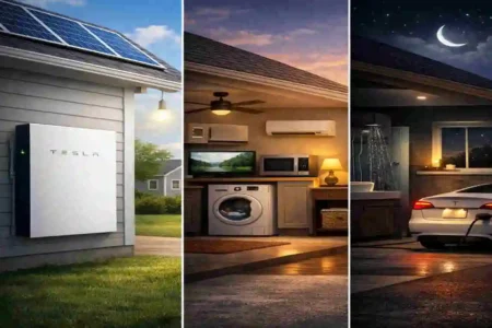 how long can powerwall power a house