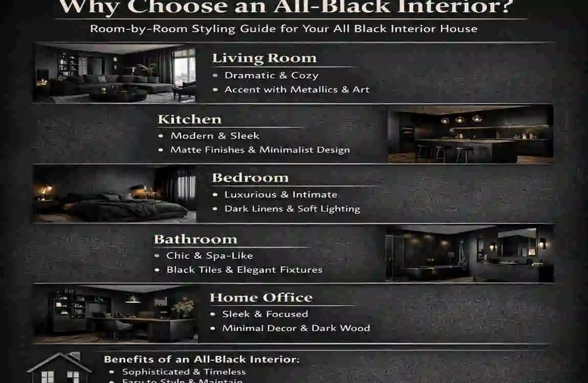Room-by-Room Styling Guide for Your All Black Interior House