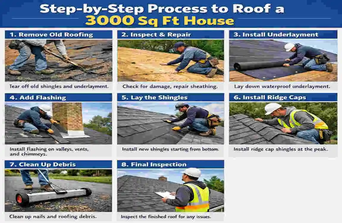 How Much to Roof a 3000 Sq Ft House : Costs, Materials & Savings Tips