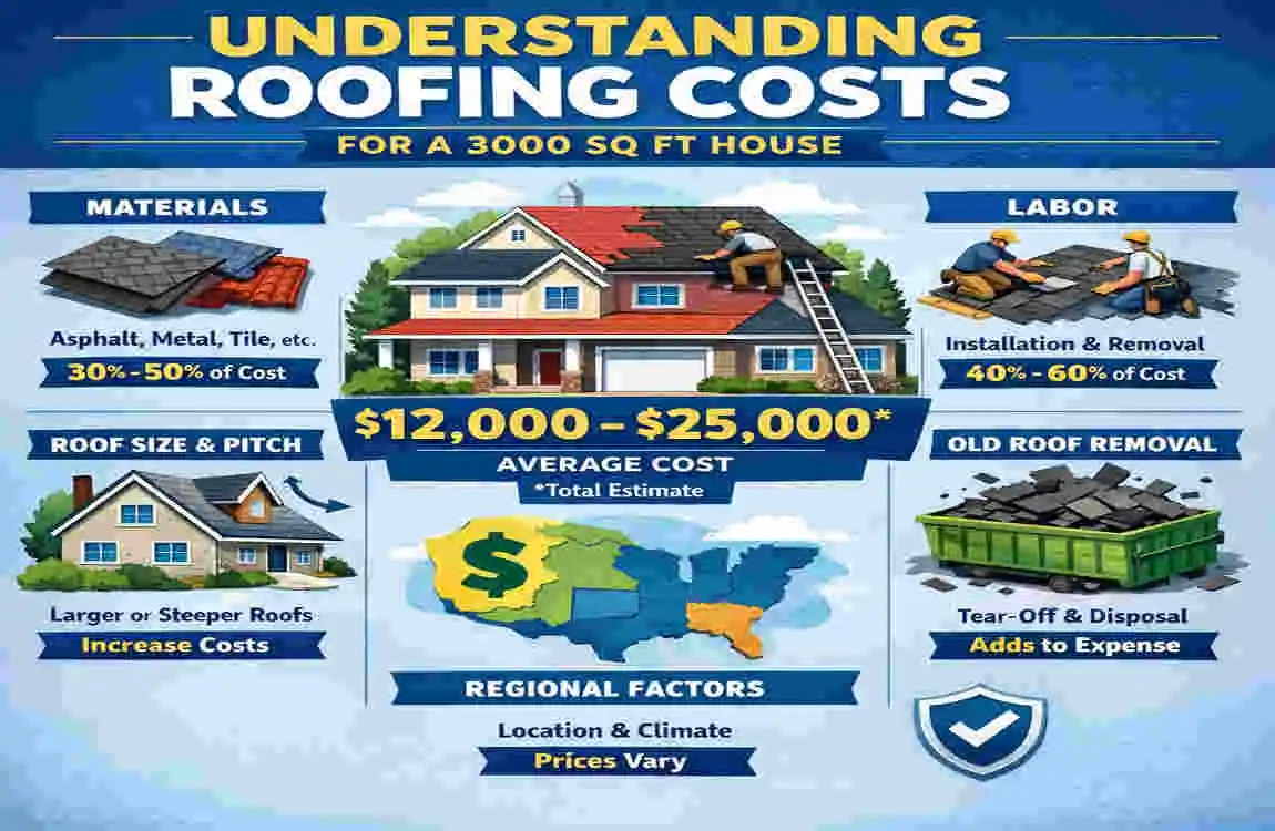 How Much to Roof a 3000 Sq Ft House : Costs, Materials & Savings Tips