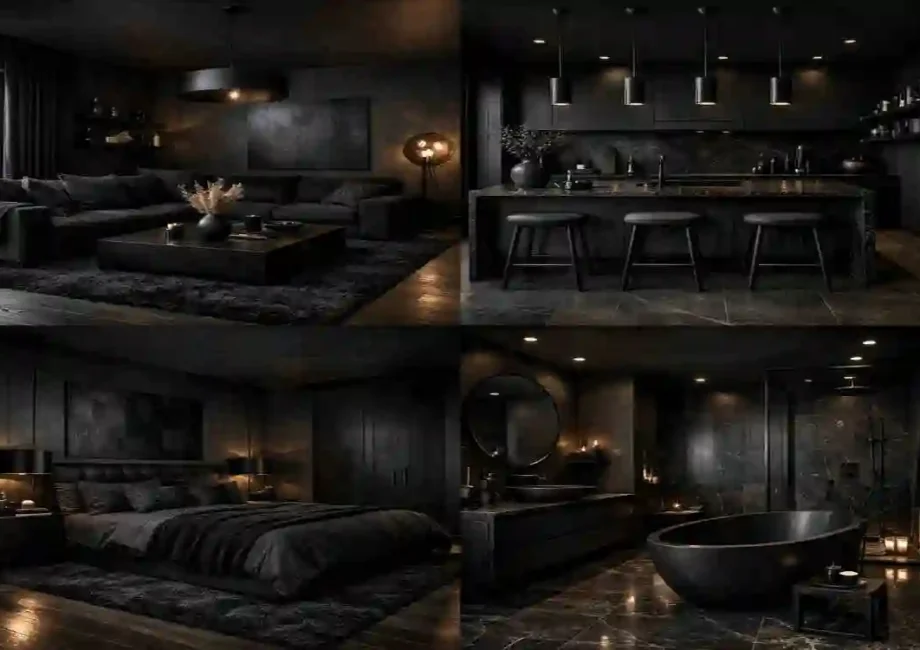 Room-by-Room Styling Guide for Your All Black Interior House