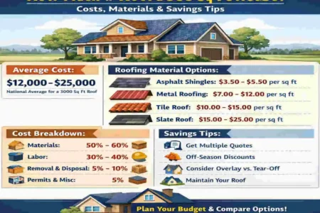 How Much to Roof a 3000 Sq Ft House : Costs, Materials & Savings Tips