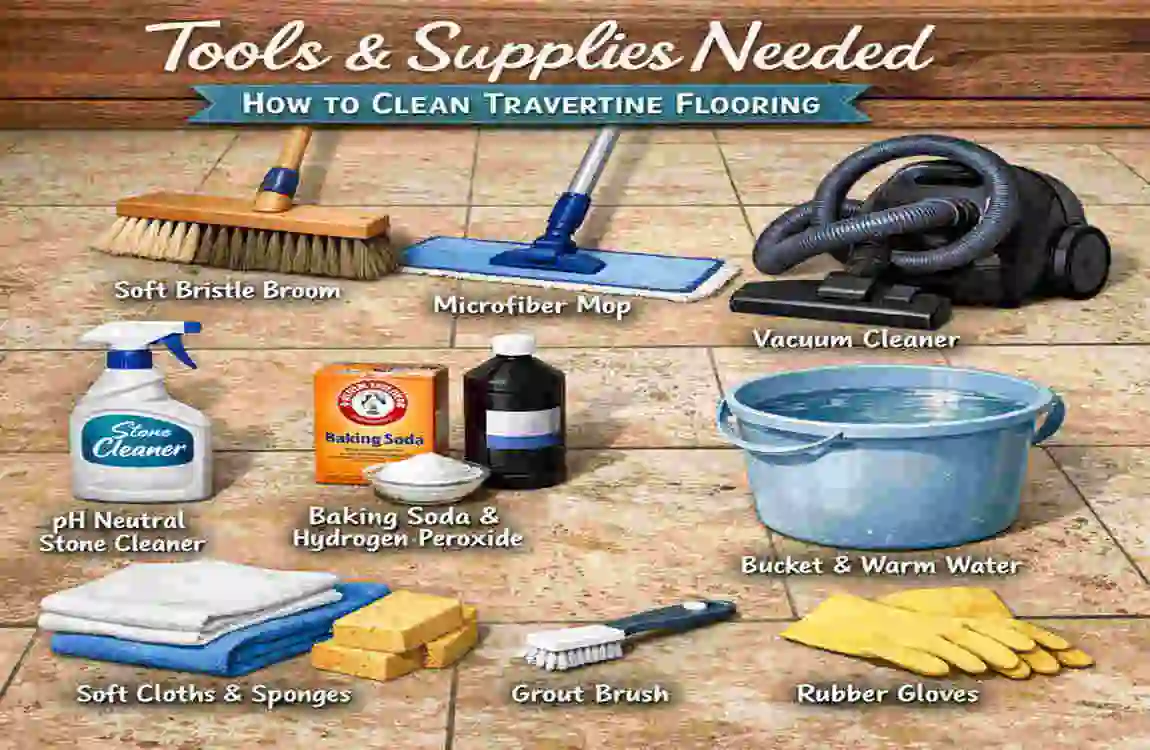 How to Clean Travertine Flooring in Your House: Easy Guide with Natural Tips