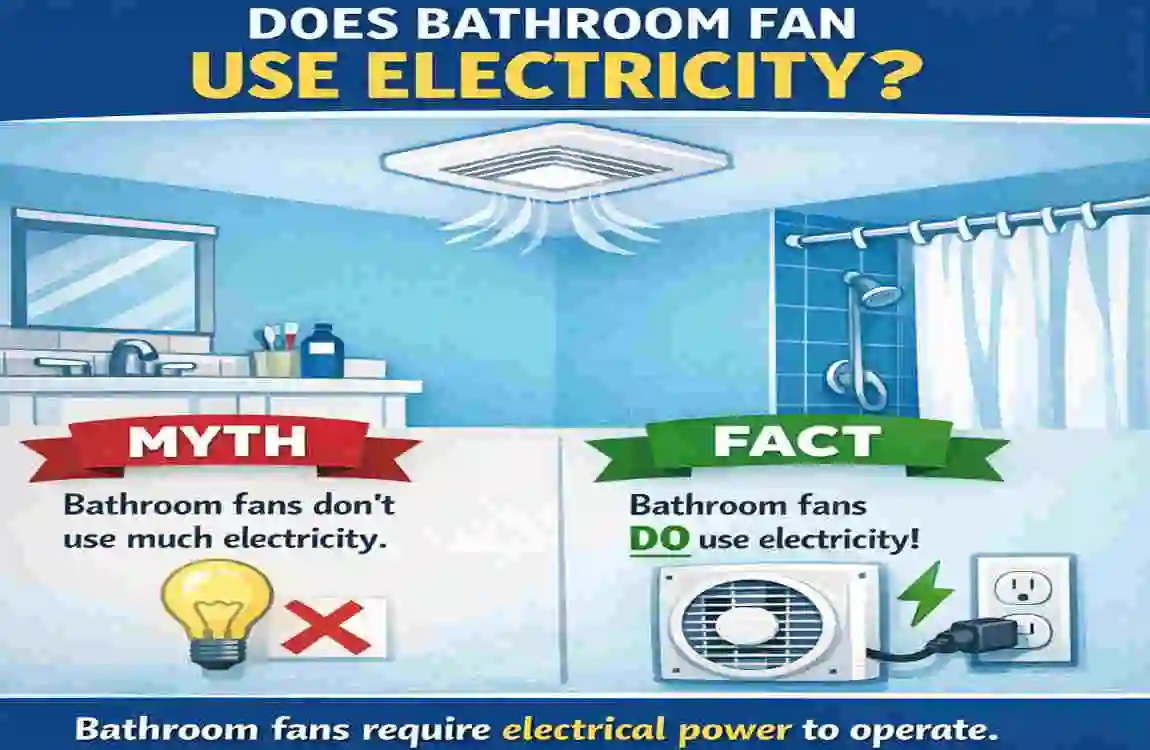 Does Bathroom Fan Use Electricity