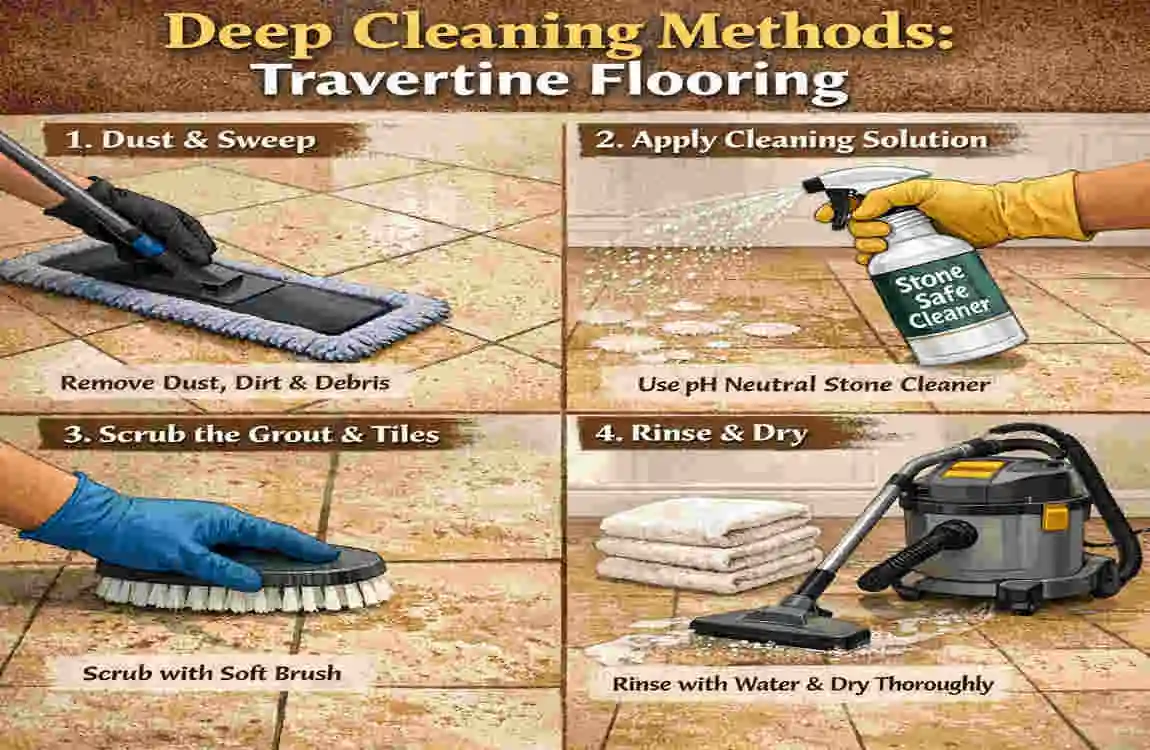 How to Clean Travertine Flooring in Your House: Easy Guide with Natural Tips