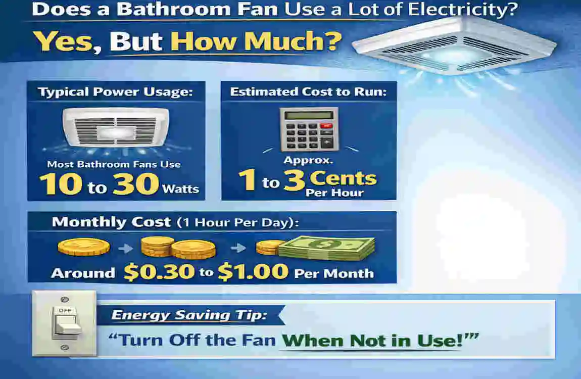 Does Bathroom Fan Use Electricity