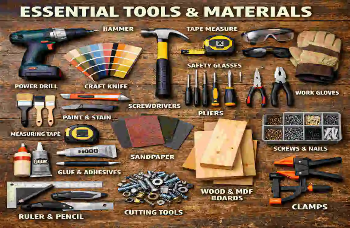 How to make wooden furniture and kitchen cabinet in house