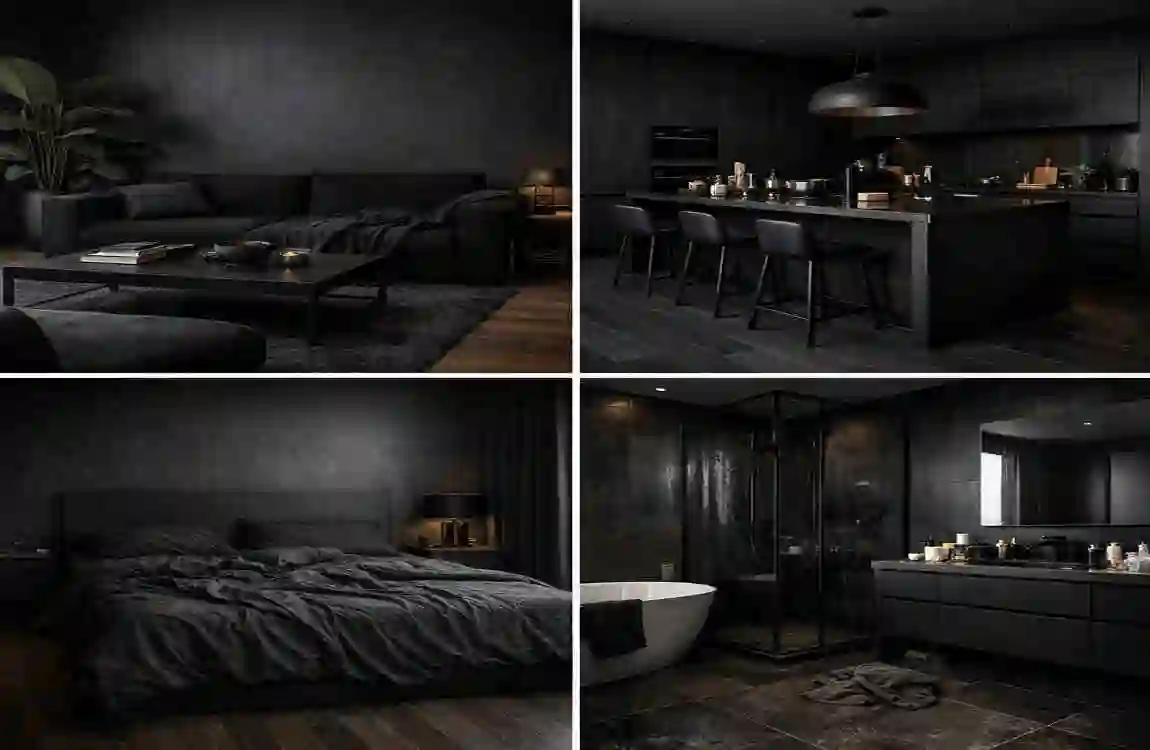 Room-by-Room Styling Guide for Your All Black Interior House