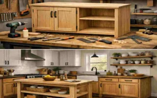 How to make wooden furniture and kitchen cabinet in house