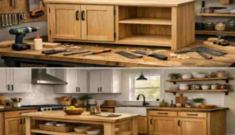 How to make wooden furniture and kitchen cabinet in house