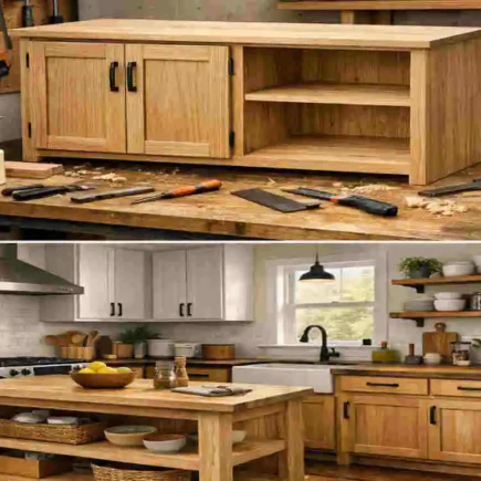 How to make wooden furniture and kitchen cabinet in house