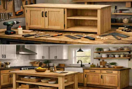How to make wooden furniture and kitchen cabinet in house