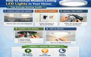 How to modern ceiling Led light home