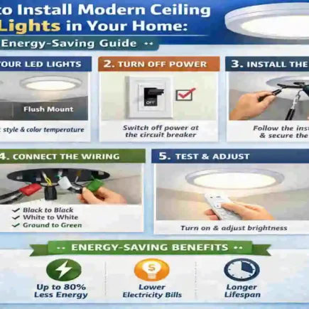 How to modern ceiling Led light home
