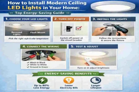 How to modern ceiling Led light home